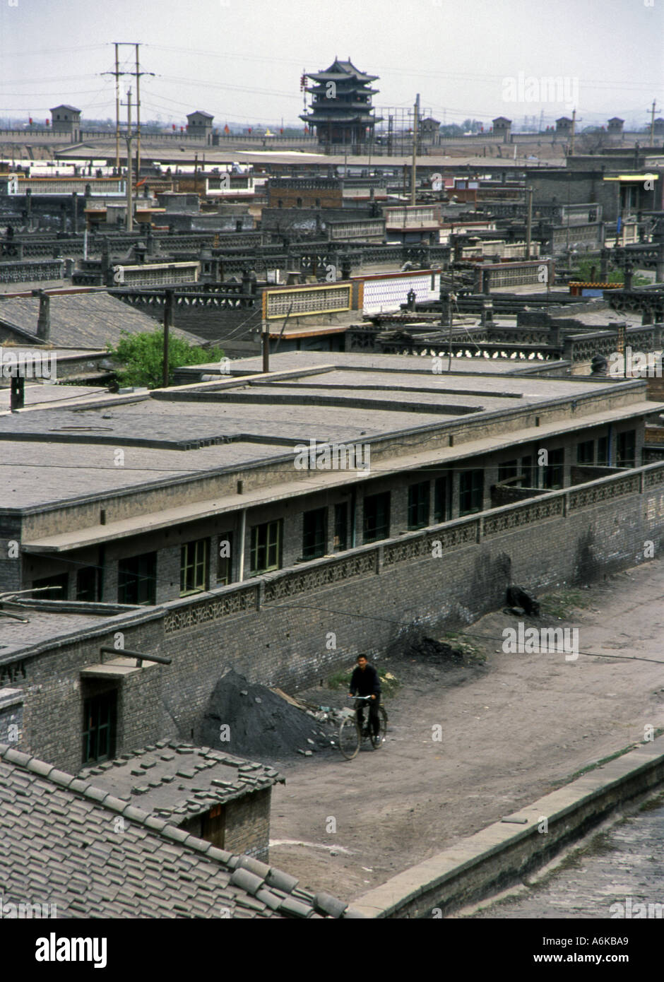 Pingyao aus Stadt Mauer UNESCO Welt Erbe Website Shanxi China chinesische asiatische asiatische Asien Stockfoto
