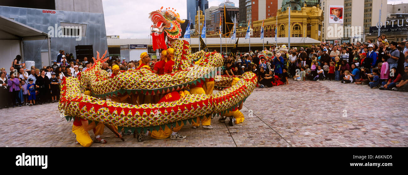 Chinesischer Drache Moomba-Festival, Melbourne Stockfoto