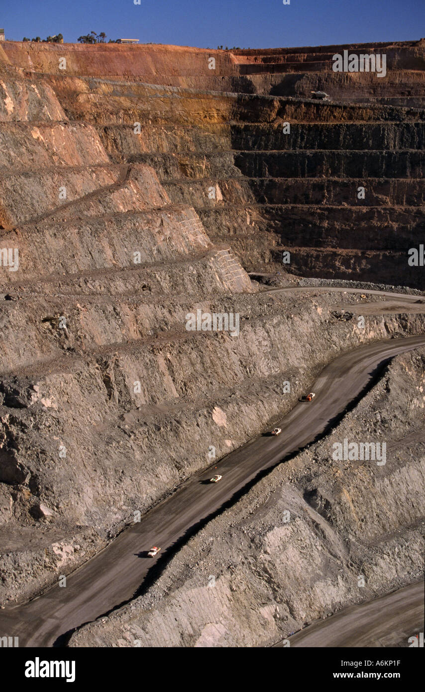 Tagebau-Goldmine, Kalgoorlie, Australien Stockfoto