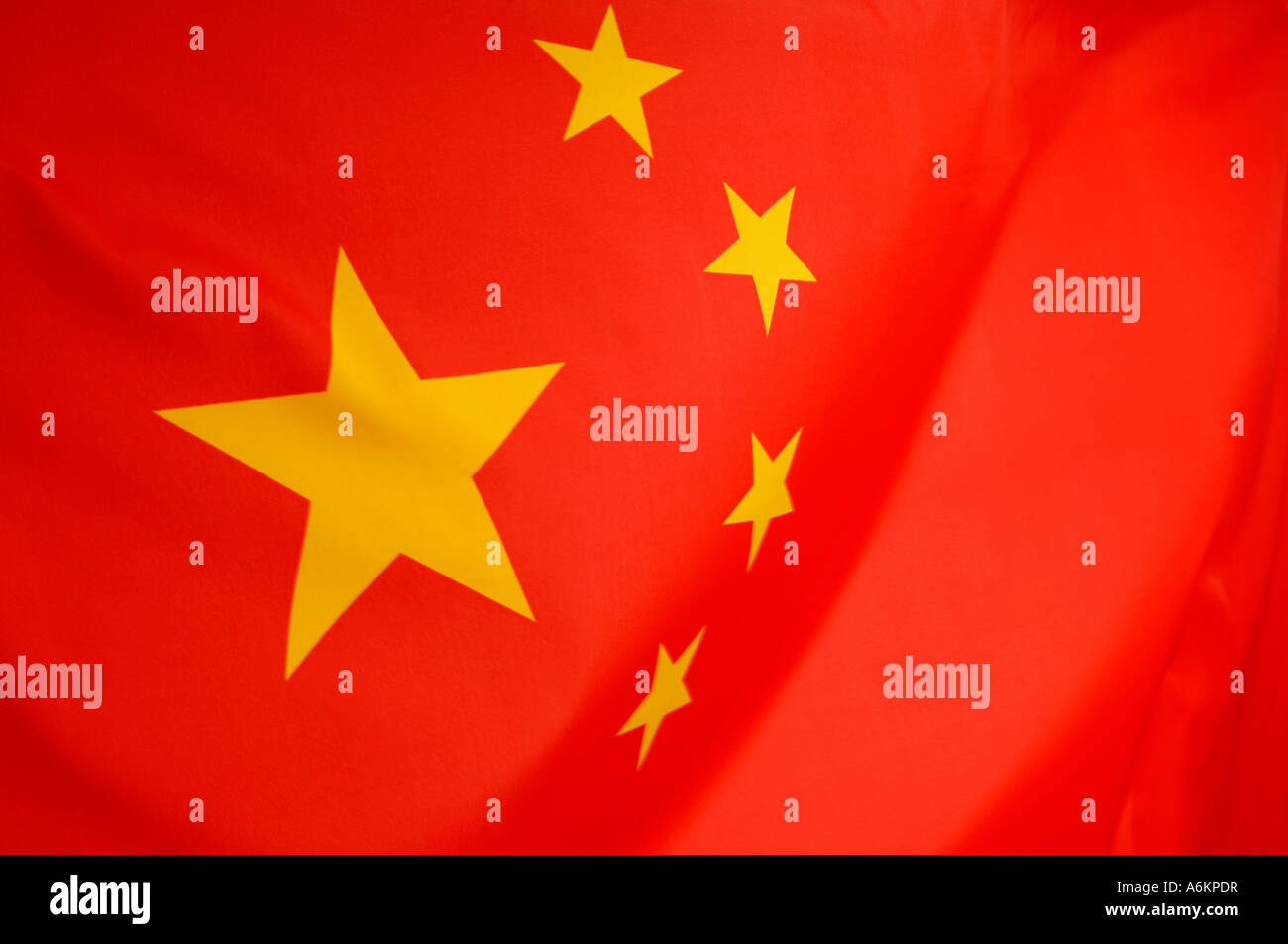China-Flagge Stockfoto
