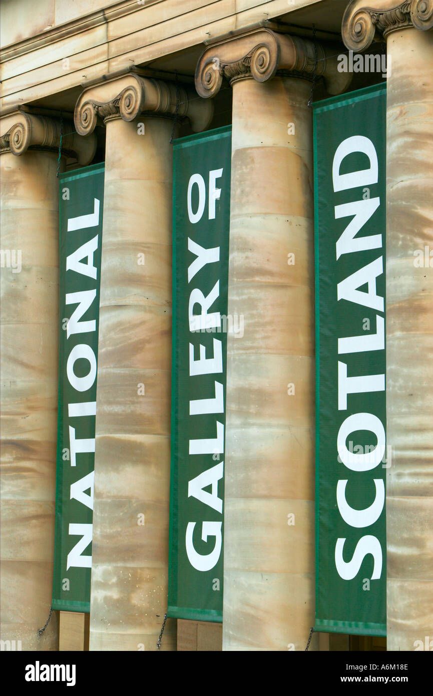 Schottland, Edinburgh. Die National Gallery of Scotland auf dem Hügel Stockfoto