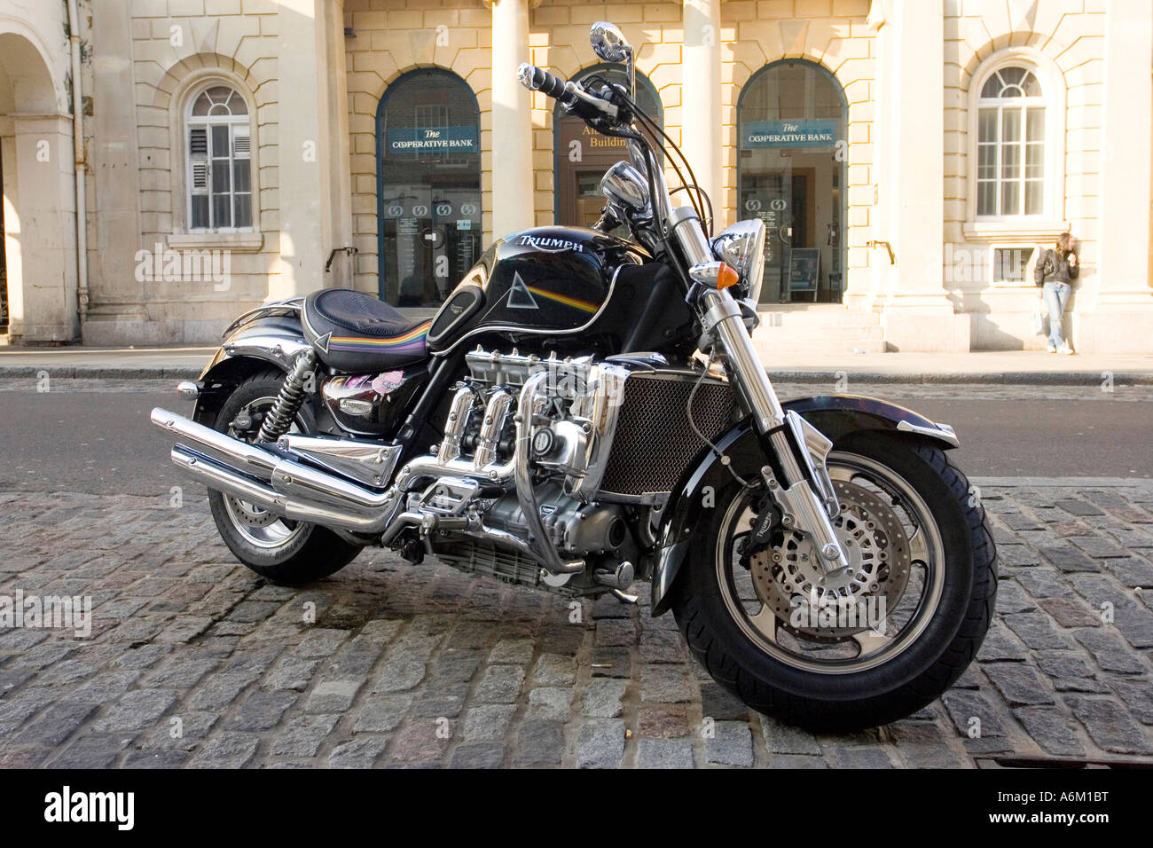 Triumph Rocket III-Motorrad mit 2294cc Motor abgestellt in Colchester, Essex, UK Stockfoto