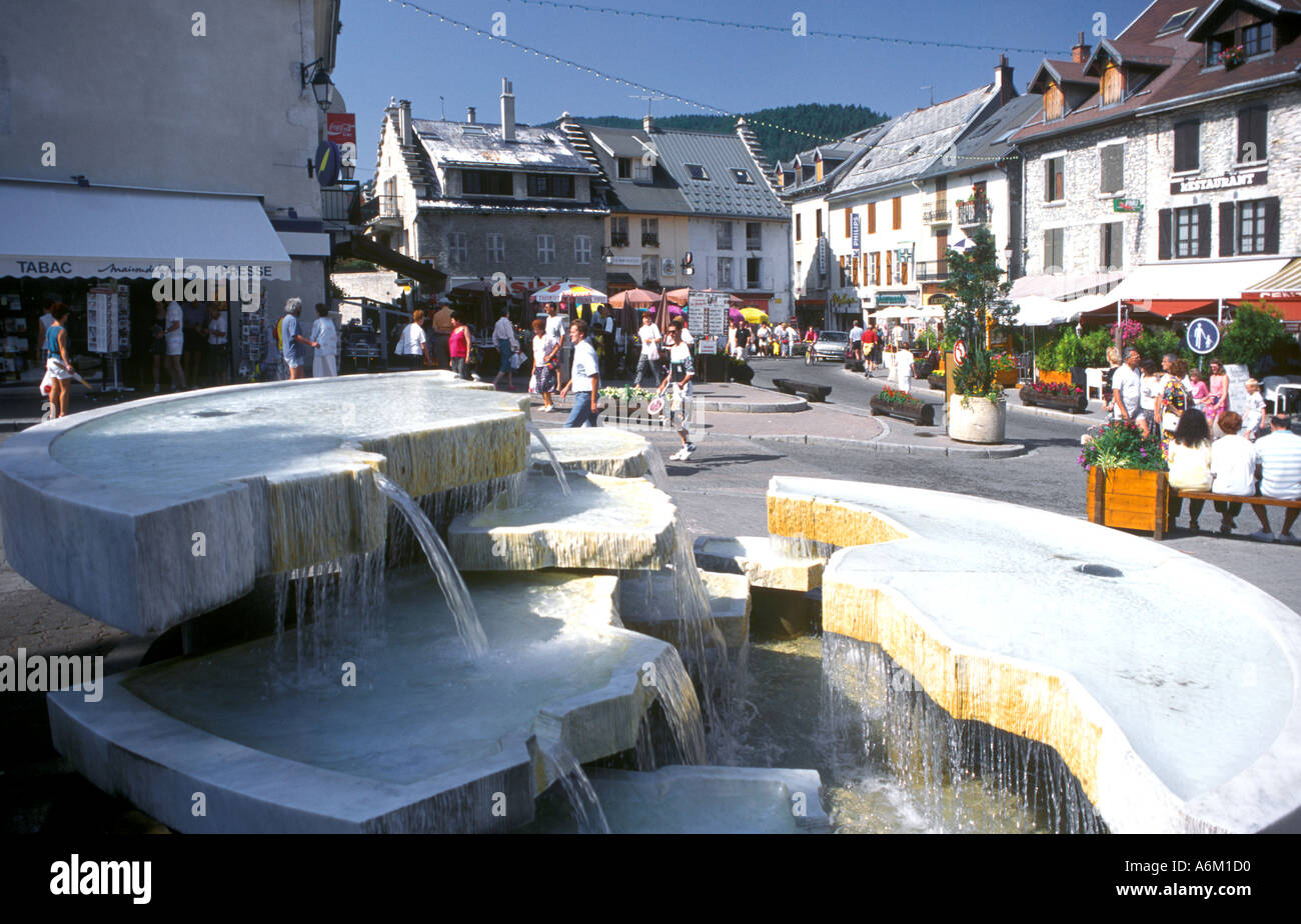 Die Alpenstadt des Villard de Lans in der Isère Region Rhône-Alpes-Frankreich Stockfoto