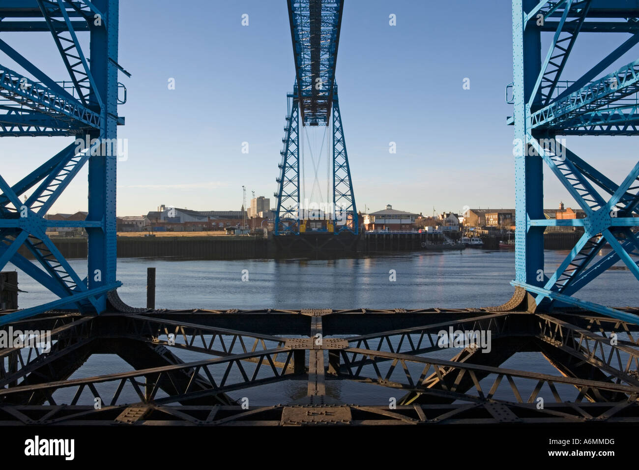 Die Schwebefähre in Middlesbrough Stockfoto