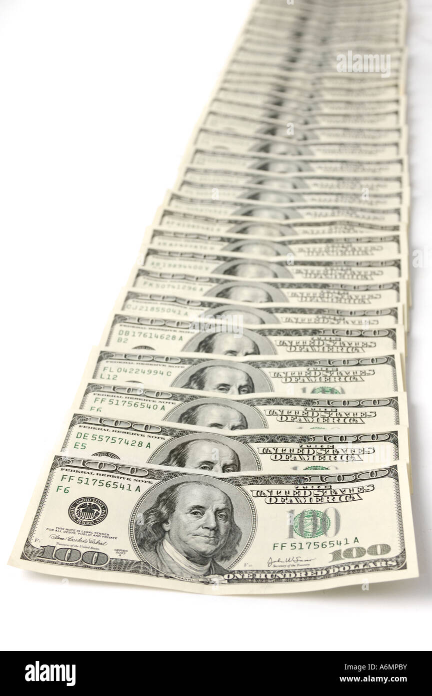 Dollar-Scheine Stockfoto