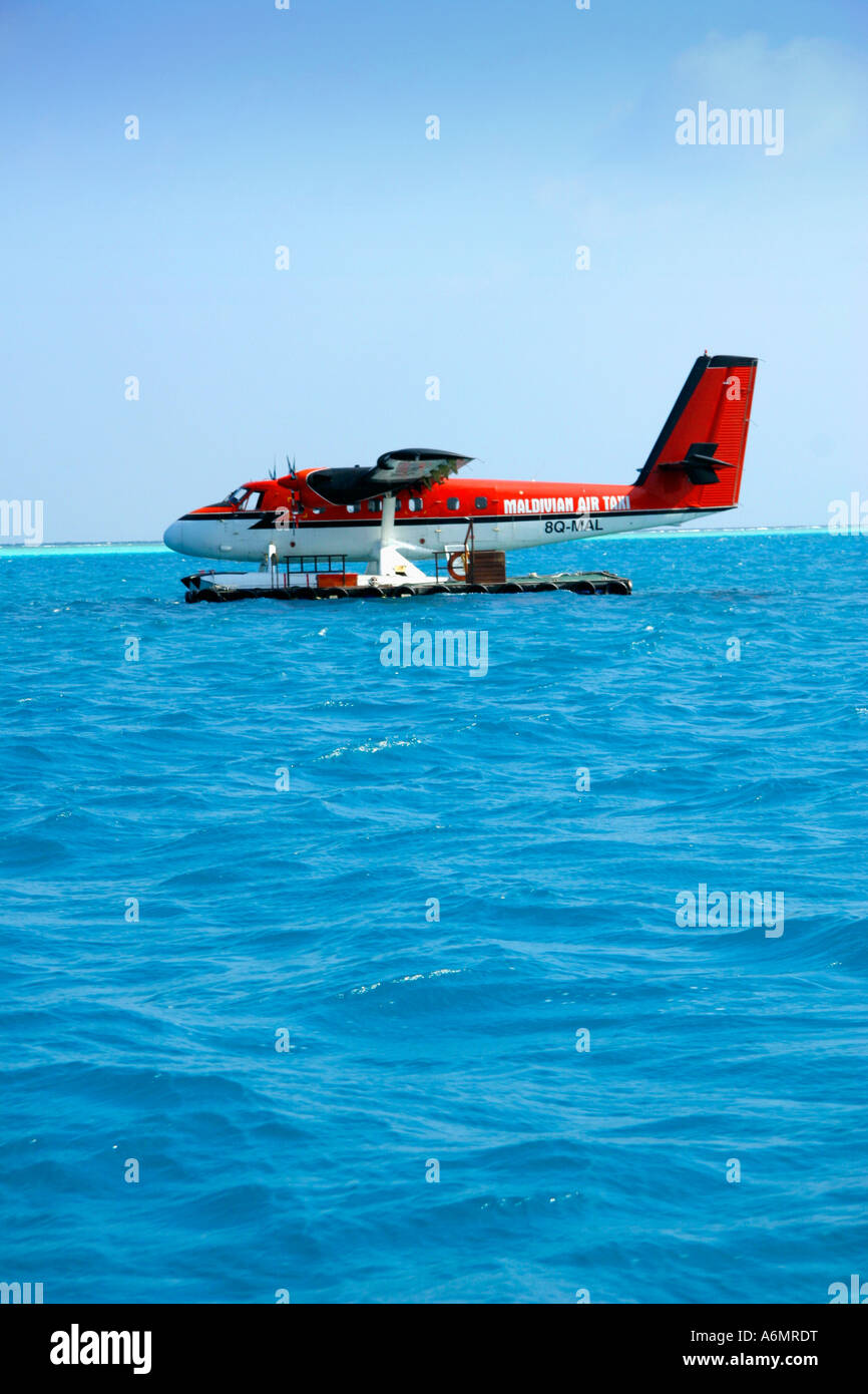 Maldivian Air Taxi Wasserflugzeug Stockfoto