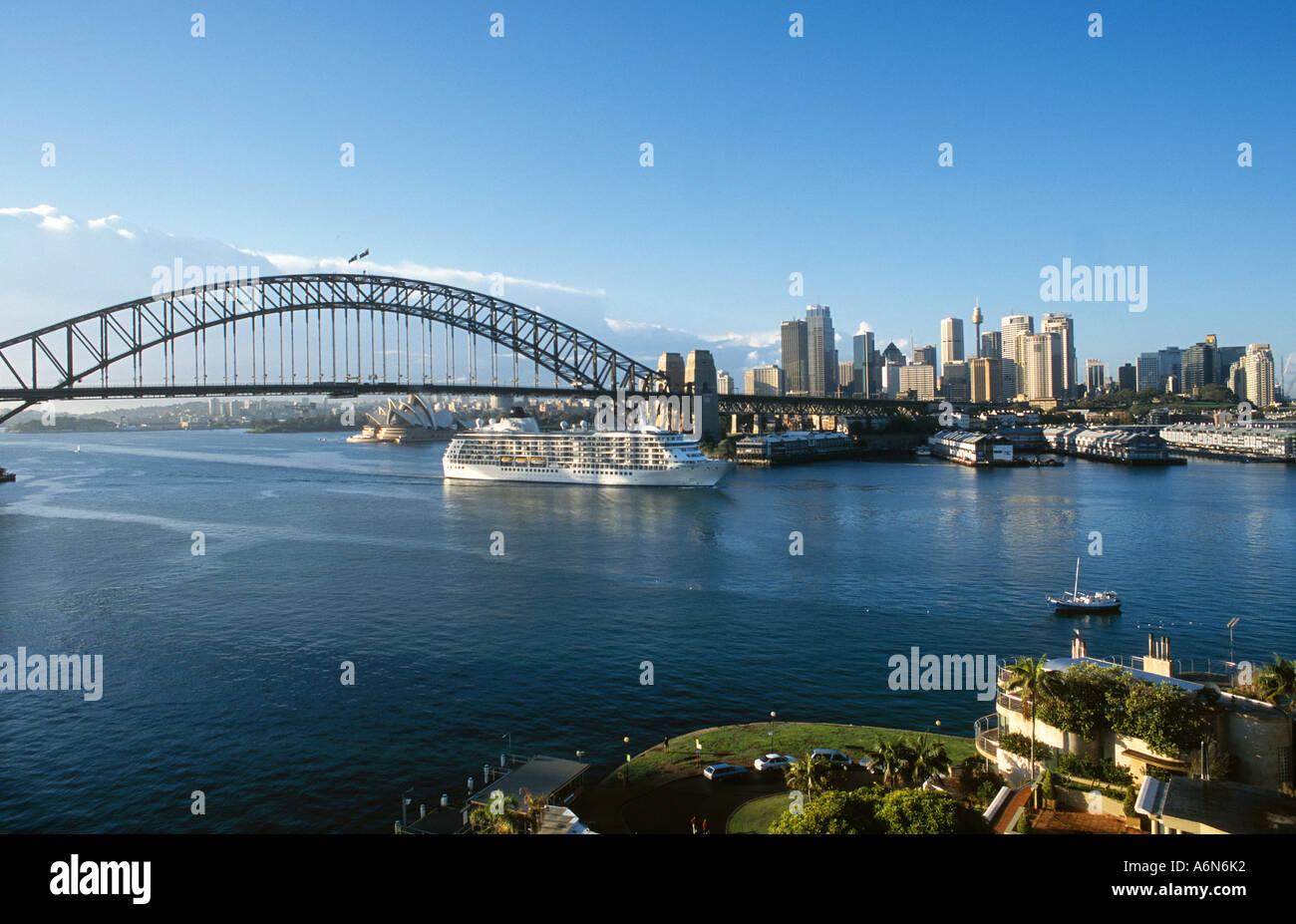 Am frühen Morgen Sydney Harbour Stockfoto