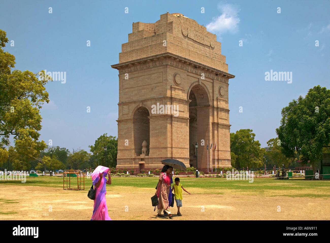 India Gate Architekten Edwin Lutyens Neu Delhi Indien Stockfoto