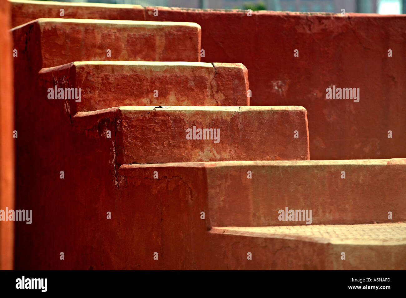 Schritte der Jantar Mantar New Delhi Indien Stockfoto