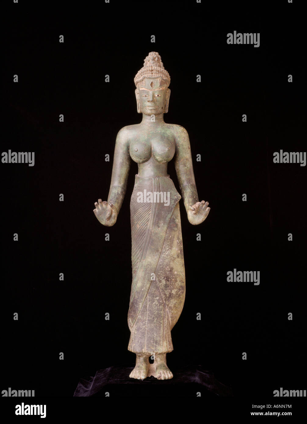 Bronzestatue von Tara Cham Museum Da Nang Vietnam Indochina Südost-Asien Asien Stockfoto