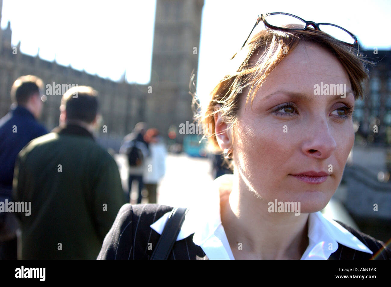 Britische unabhängige Geschäftsfrau in London UK Stockfoto