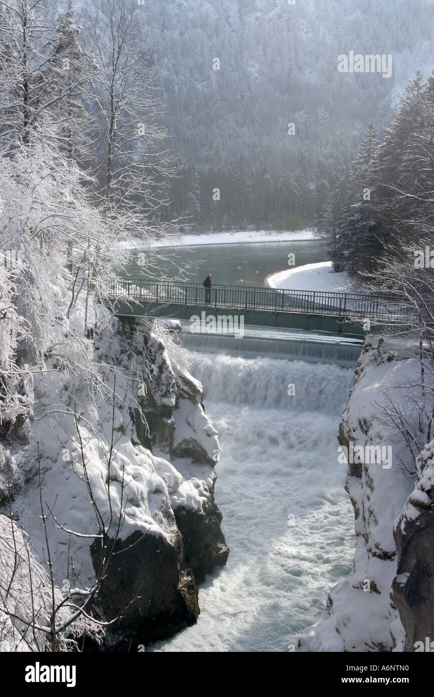 Füssen Lech fällt, Bayern, Deutschland Stockfoto