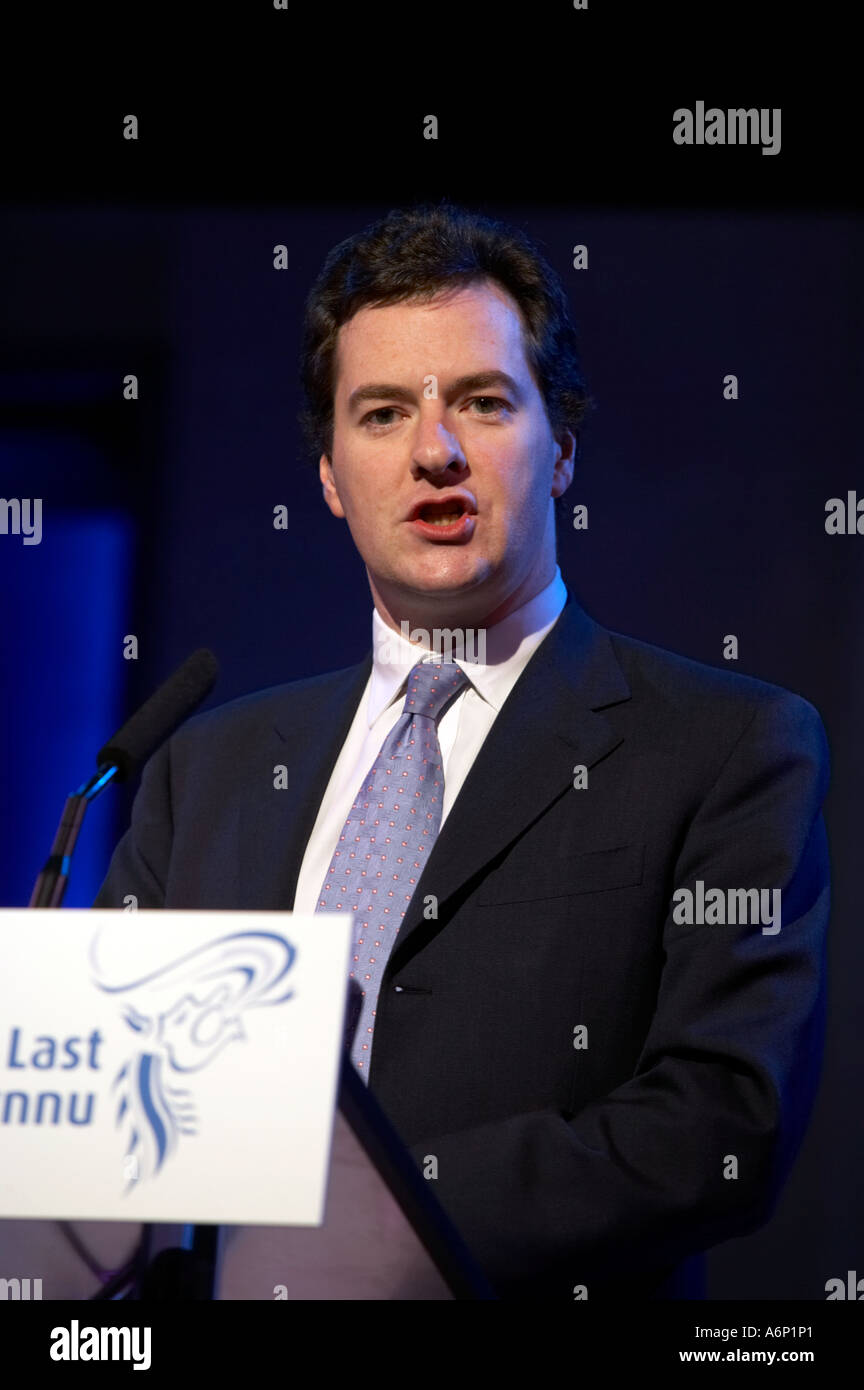 Schatzkanzler George Osborne MP Stockfoto