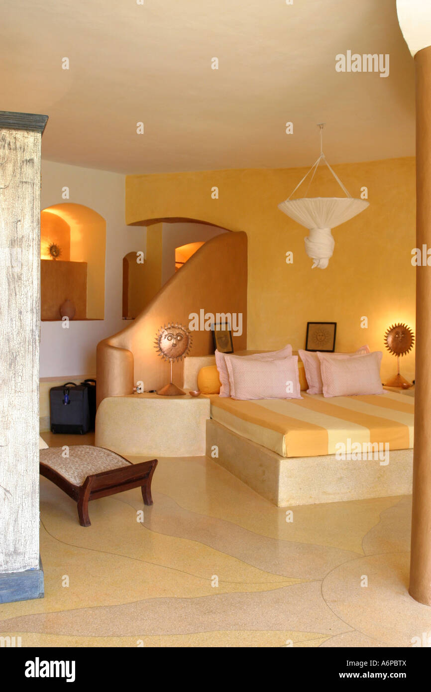 Der "Wintergarten" Suite im Nilaya Hermitage Hotel an den Ausläufern außerhalb Goa, Südindien Stockfoto