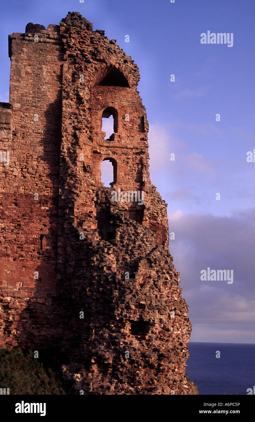 Tantallon Castle 14. Jahrhundert Hochburg der Douglas-Clan, der fiel auf Cromwell im Jahre 1651 jetzt eine Ruine mit Blick auf die Nordsee Scot Stockfoto