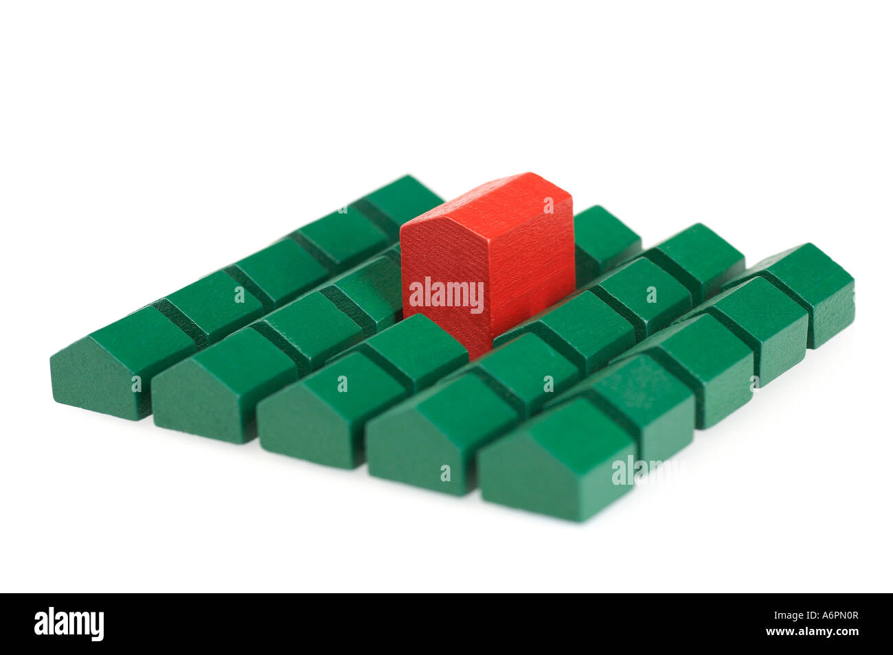 Monopol Häuser bilden einen block Stockfoto