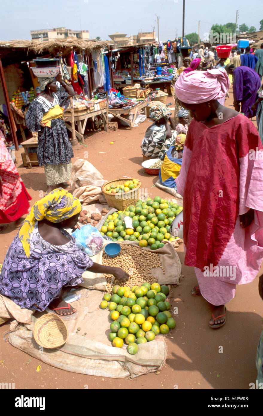 Der Marktplatz, Mopti. Mali Stockfoto