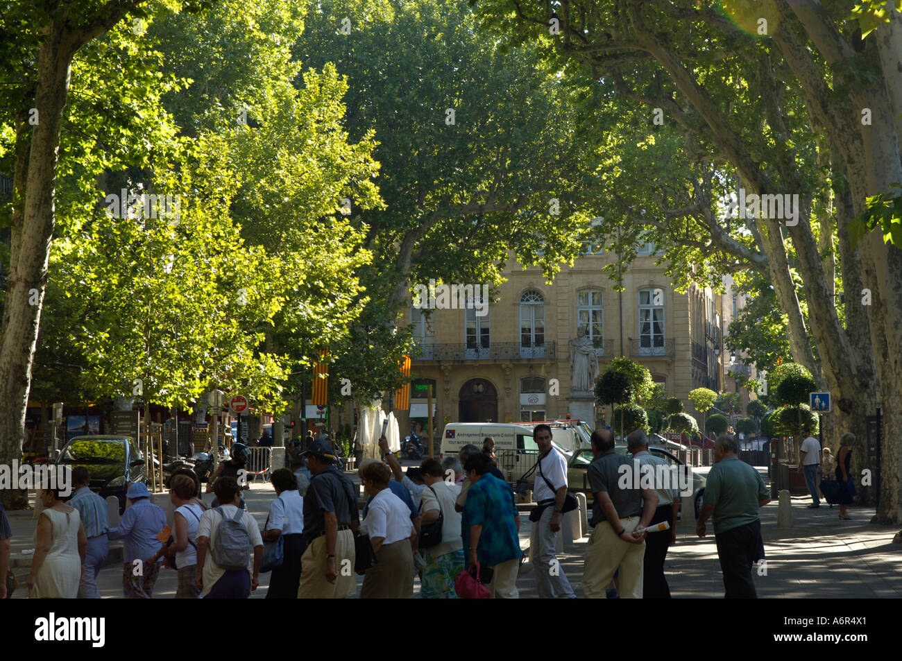 Aix-En-Provence, Cours Mirabeau Stockfoto