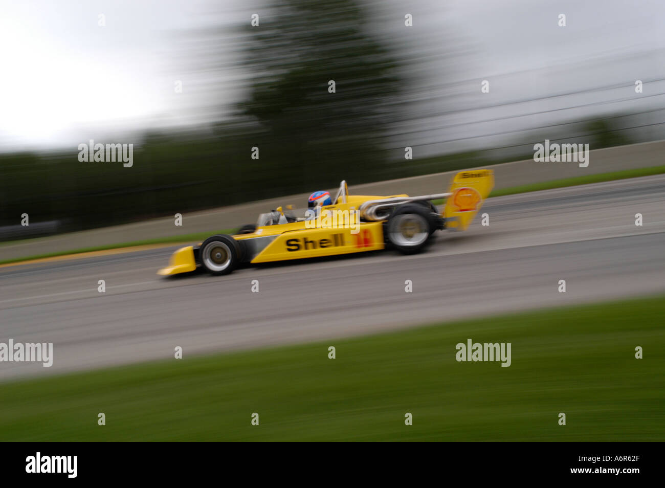 Ian Baas Rennen seine 1979 März 79B SVRA Sprint Oldtimer Grand Prix auf der Mid Ohio Sportwagen Kurs 2004 Stockfoto