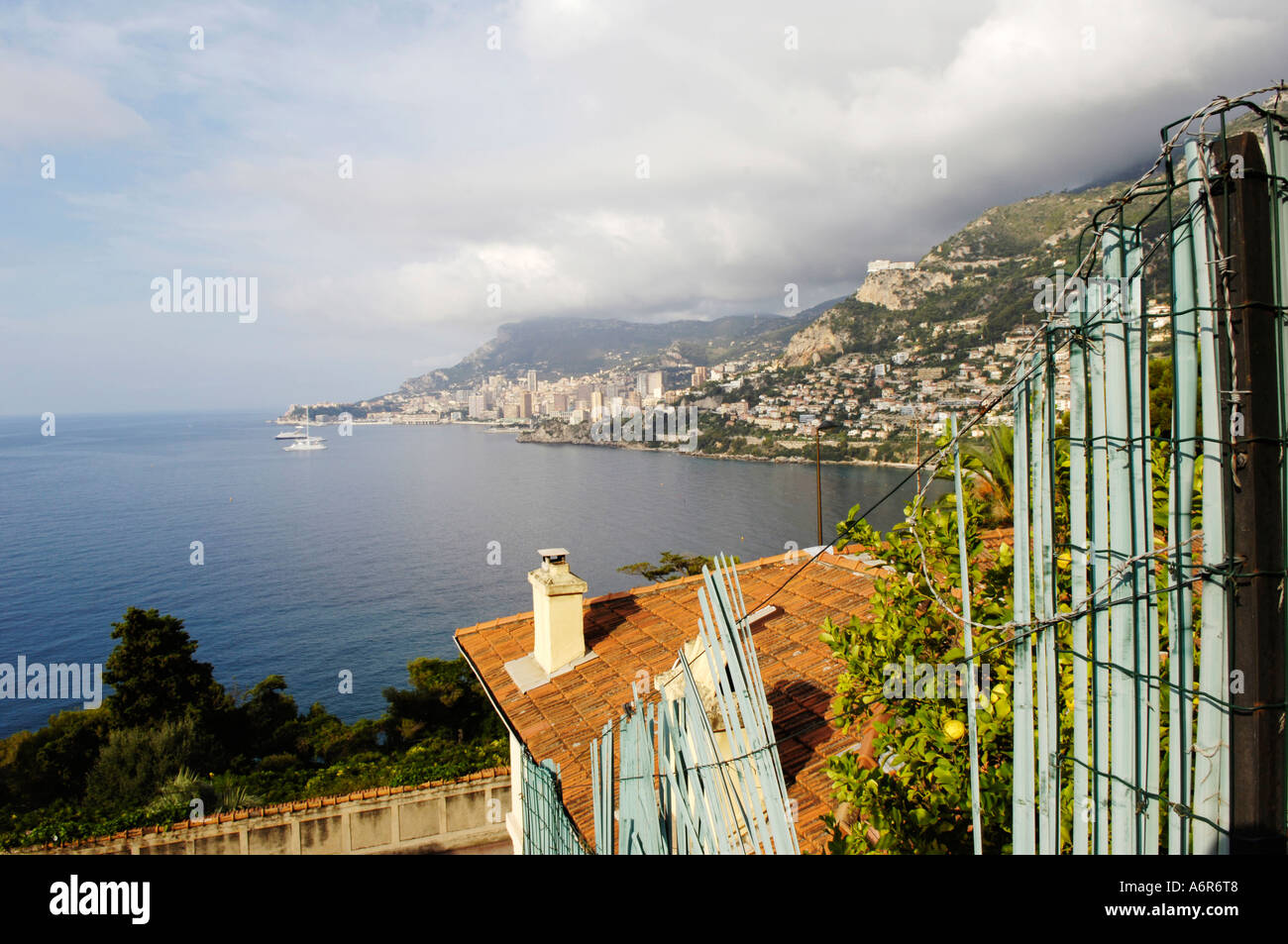Monaco, Küste Stockfoto