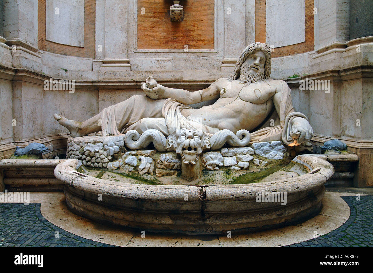 Statue des griechischen Gottes Zeus Rom Italien South East Europe Stockfoto