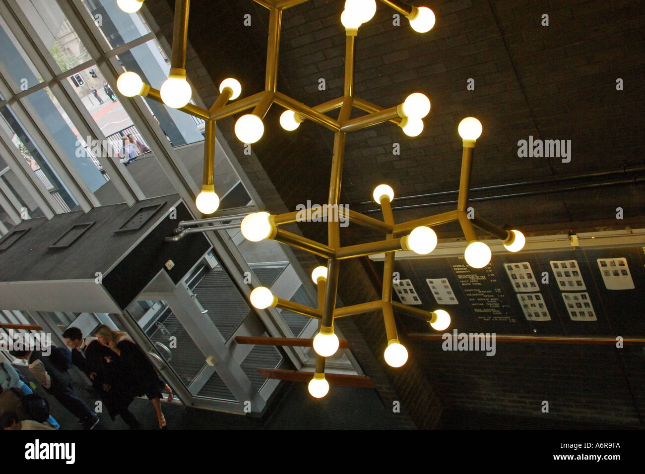 Lobby des Mathematik-Gebäude der Universität von Manchester Manchester UK Stockfoto