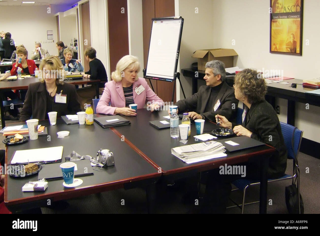 Internationale Planung Sitzung des Vereins ASCE für die Aufsicht der Lehrplanentwicklung in Washington, D.C. Stockfoto