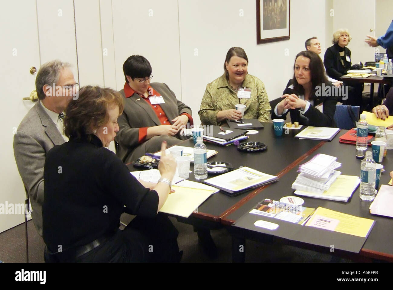 Internationale Planung Sitzung des Vereins ASCE für die Aufsicht der Lehrplanentwicklung in Washington, D.C. Stockfoto