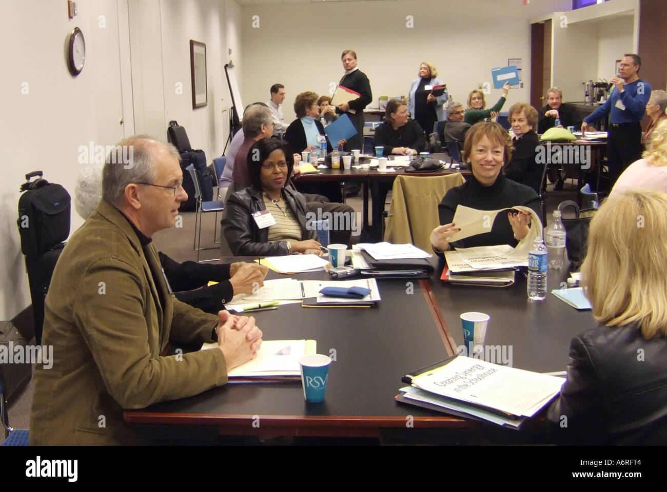 Internationale Planung Sitzung des Vereins ASCE für die Aufsicht der Lehrplanentwicklung in Washington, D.C. Stockfoto