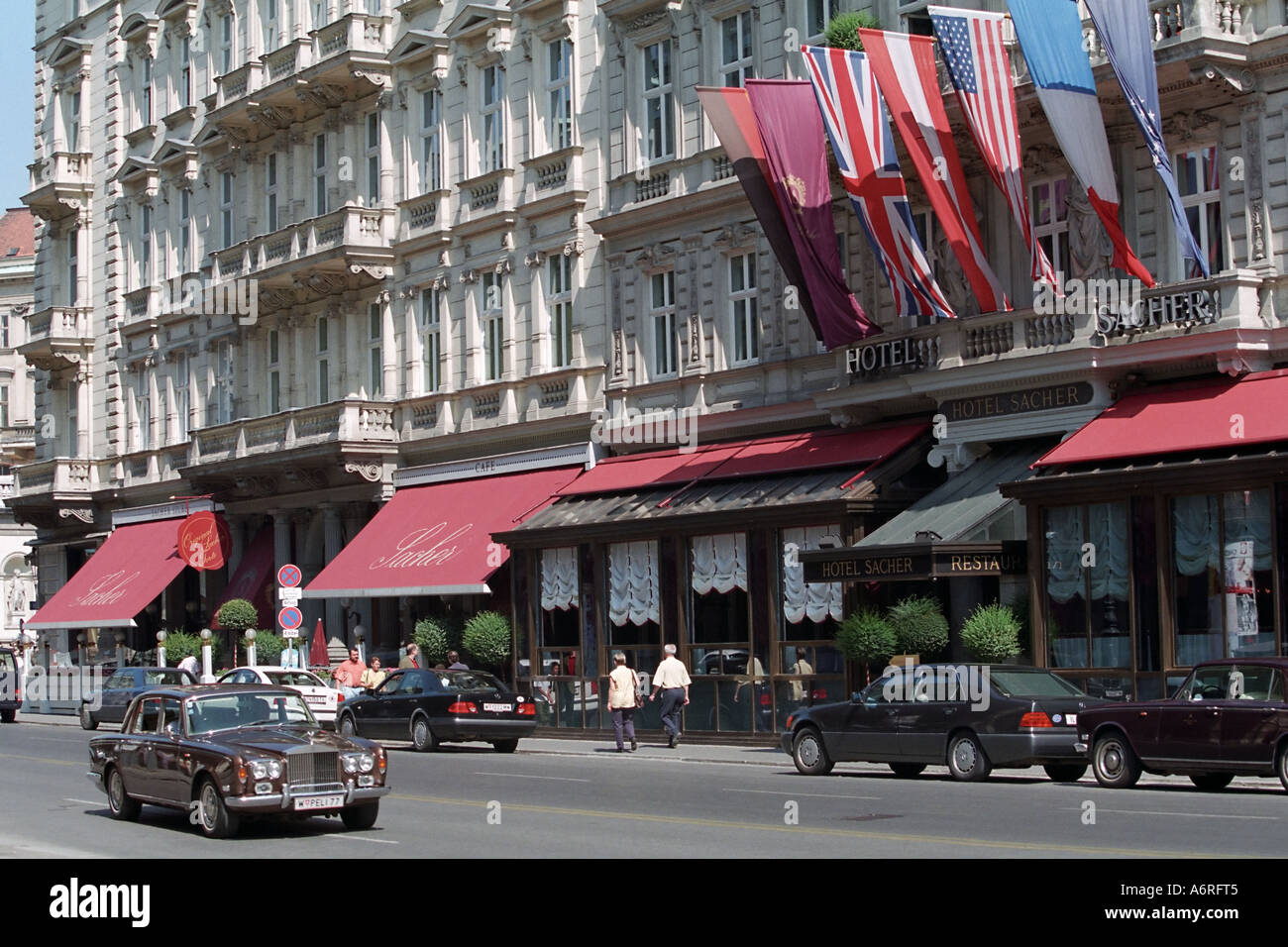 Hotel Sacher in Wien, Österreich. Stockfoto