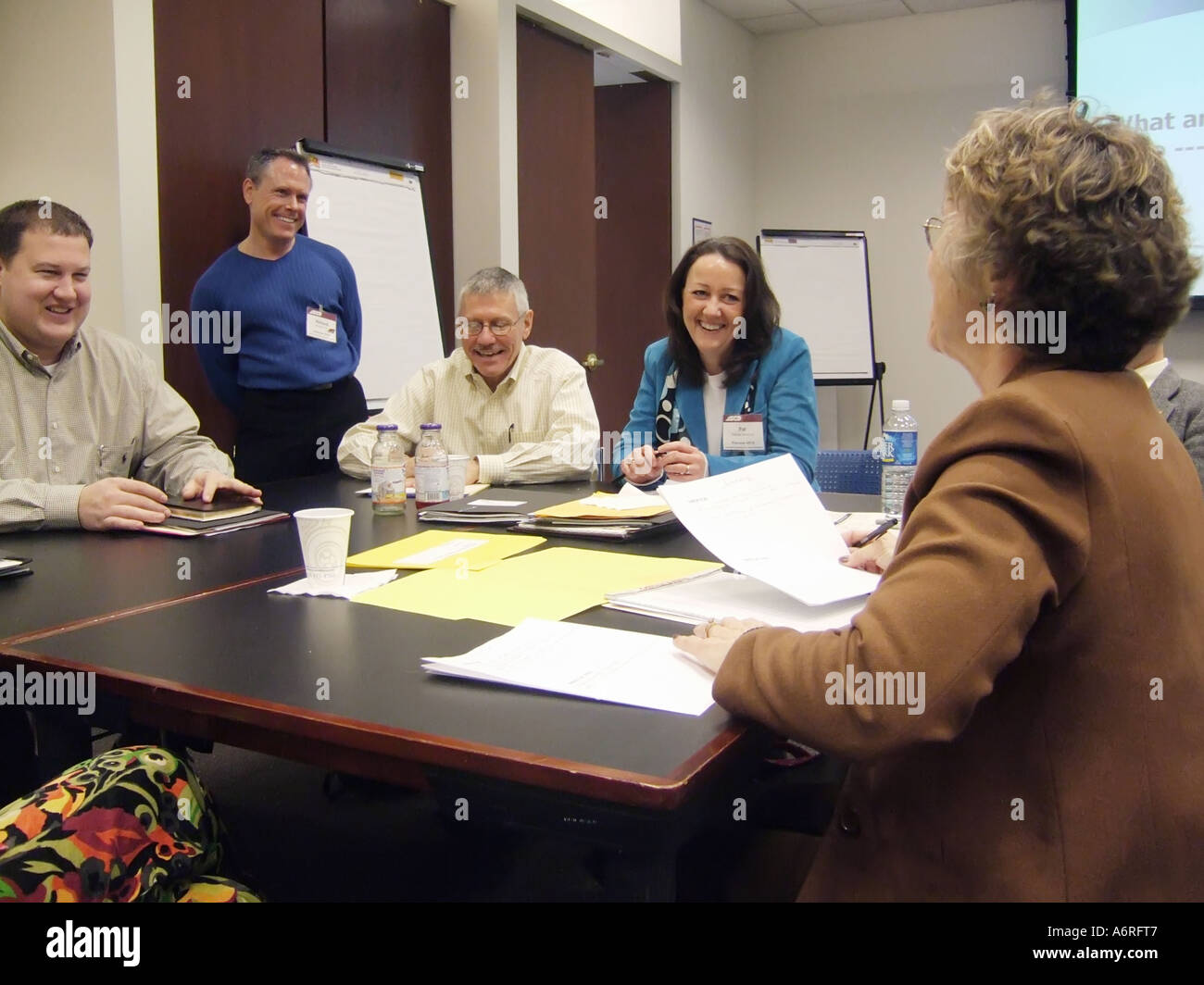 Internationale Planung Sitzung des Vereins ASCE für die Aufsicht der Lehrplanentwicklung in Washington, D.C. Stockfoto