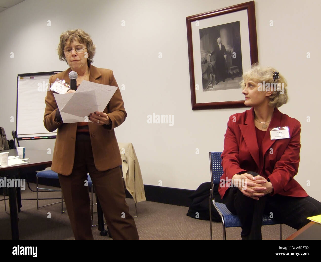 Internationale Planung Sitzung des Vereins ASCE für die Aufsicht der Lehrplanentwicklung in Washington, D.C. Stockfoto