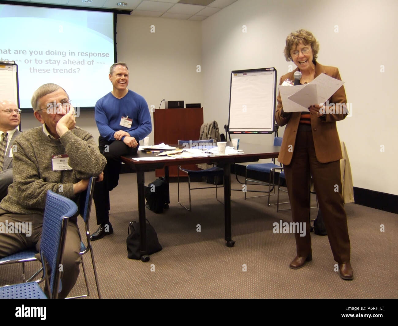 Internationale Planung Sitzung des Vereins ASCE für die Aufsicht der Lehrplanentwicklung in Washington, D.C. Stockfoto