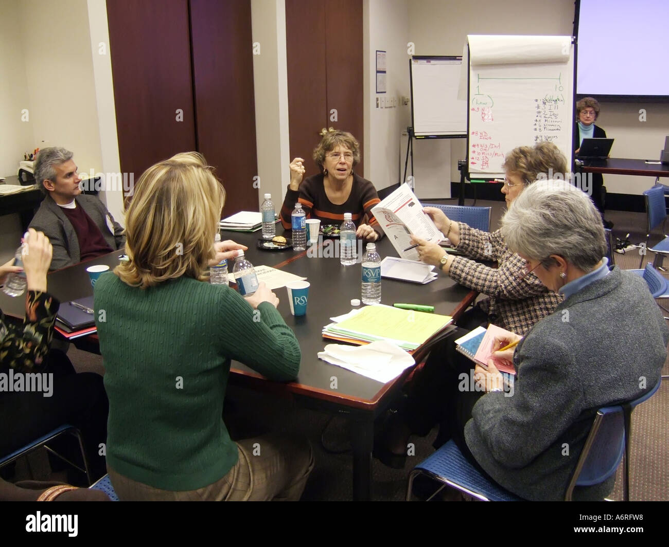 Internationale Planung Sitzung des Vereins ASCE für die Aufsicht der Lehrplanentwicklung in Washington, D.C. Stockfoto