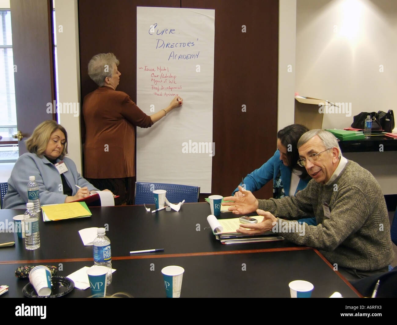 Internationale Planung Sitzung des Vereins ASCE für die Aufsicht der Lehrplanentwicklung in Washington, D.C. Stockfoto