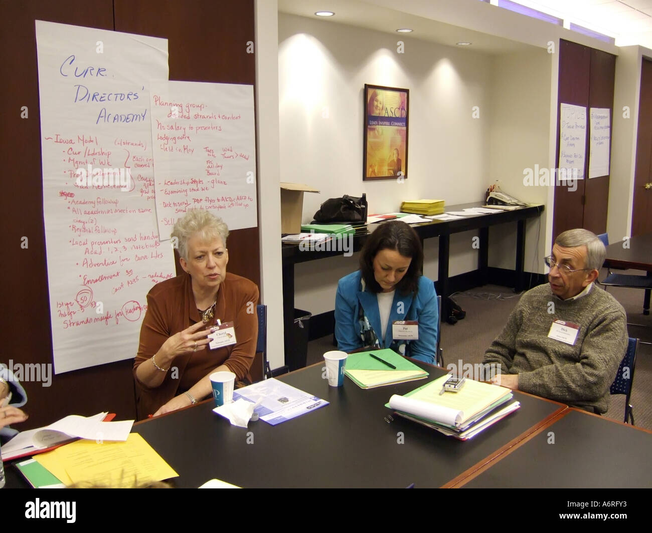 Internationale Planung Sitzung des Vereins ASCE für die Aufsicht der Lehrplanentwicklung in Washington, D.C. Stockfoto