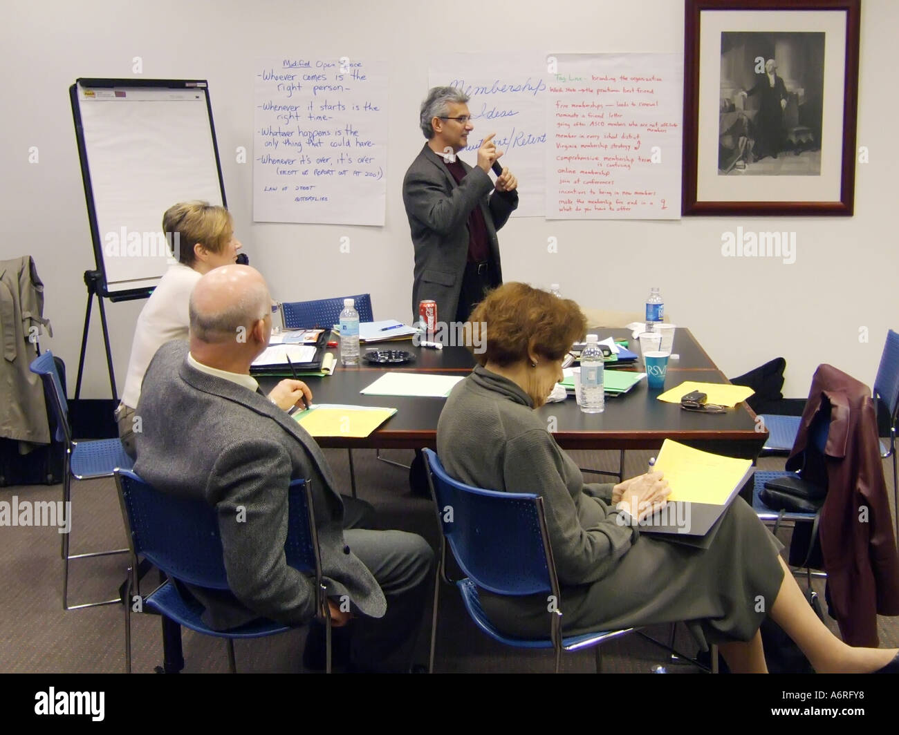 Internationale Planung Sitzung des Vereins ASCE für die Aufsicht der Lehrplanentwicklung in Washington, D.C. Stockfoto