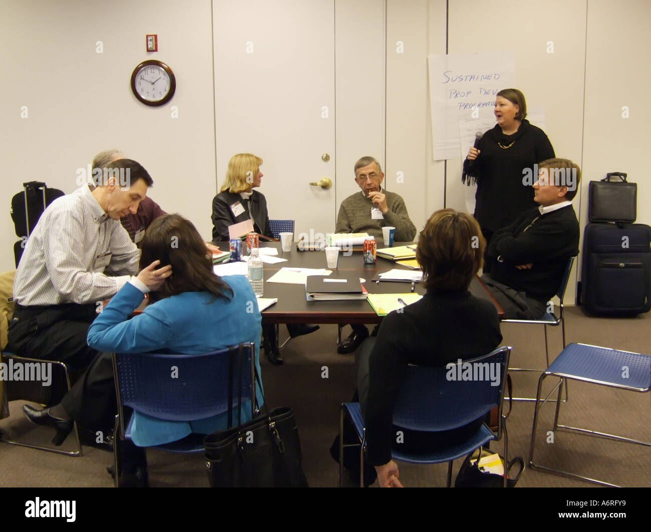 Internationale Planung Sitzung des Vereins ASCE für die Aufsicht der Lehrplanentwicklung in Washington, D.C. Stockfoto