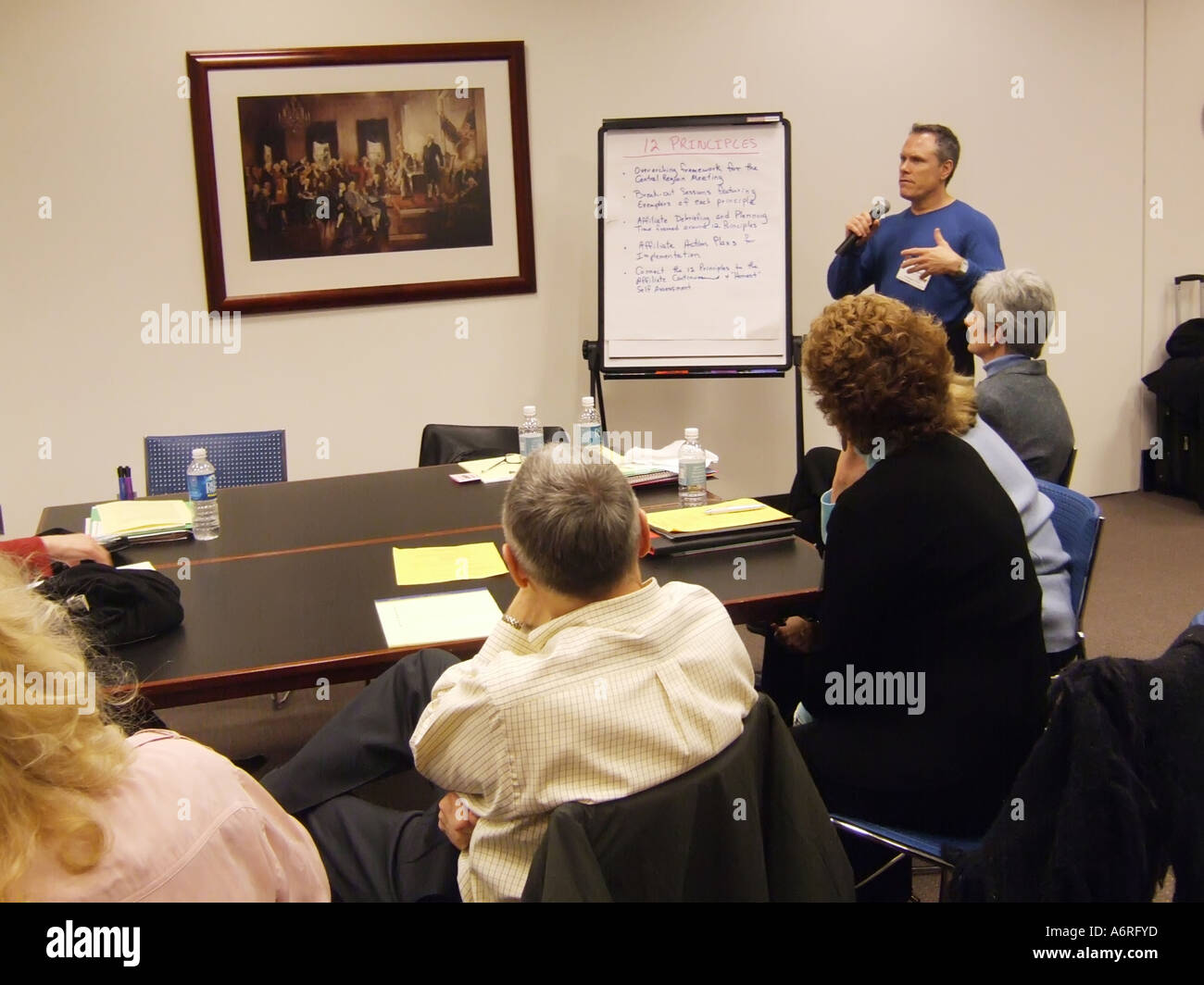Internationale Planung Sitzung des Vereins ASCE für die Aufsicht der Lehrplanentwicklung in Washington, D.C. Stockfoto