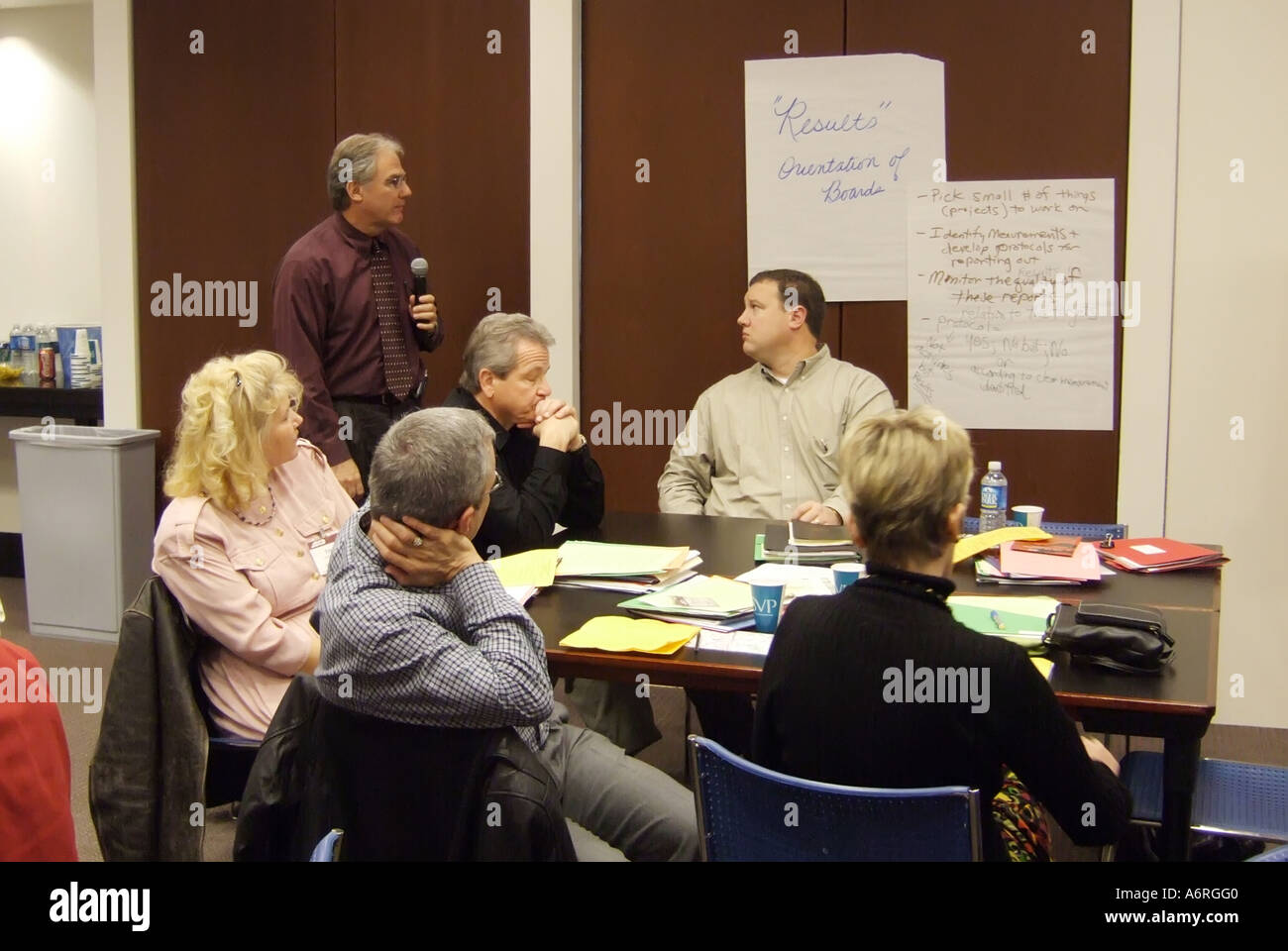 Internationale Planung Sitzung des Vereins ASCE für die Aufsicht der Lehrplanentwicklung in Washington, D.C. Stockfoto