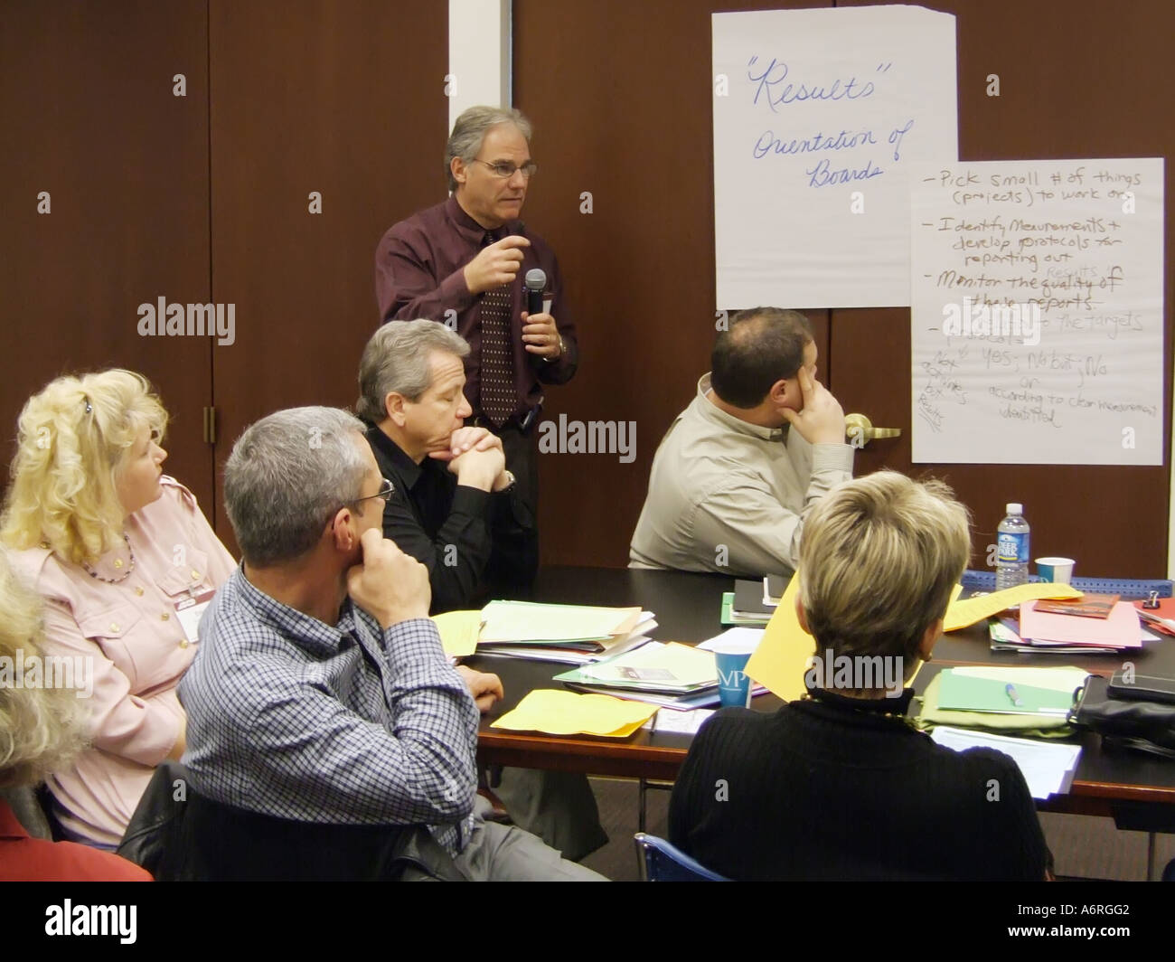 Internationale Planung Sitzung des Vereins ASCE für die Aufsicht der Lehrplanentwicklung in Washington, D.C. Stockfoto