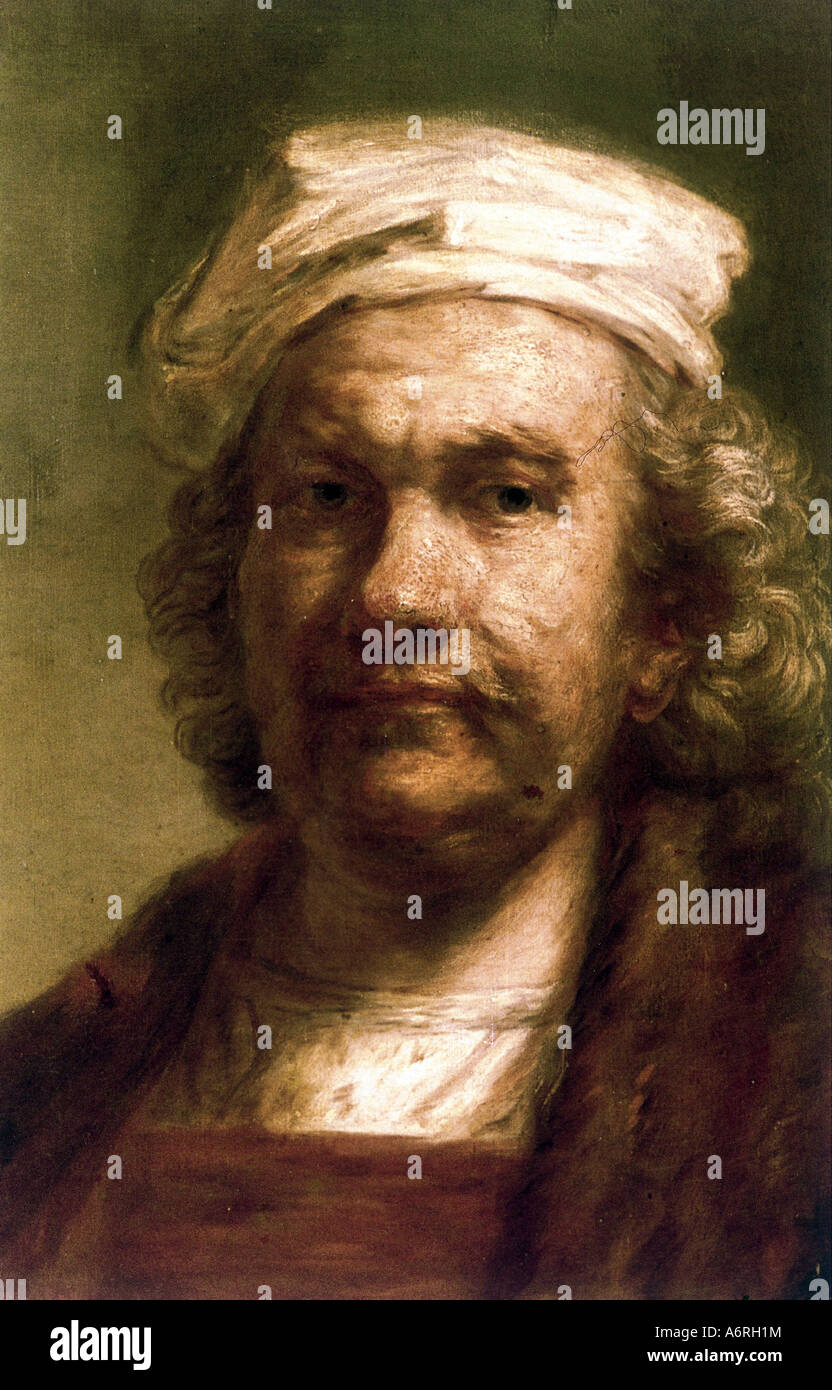 Rembrandt van Rijn Rijn, 15.7.1606 - 4.10.1669, niederländischer Künstler, Maler, Selbstporträt, 1661, Öl auf Leinwand, 114 x 94 cm, Deutsch Stockfoto