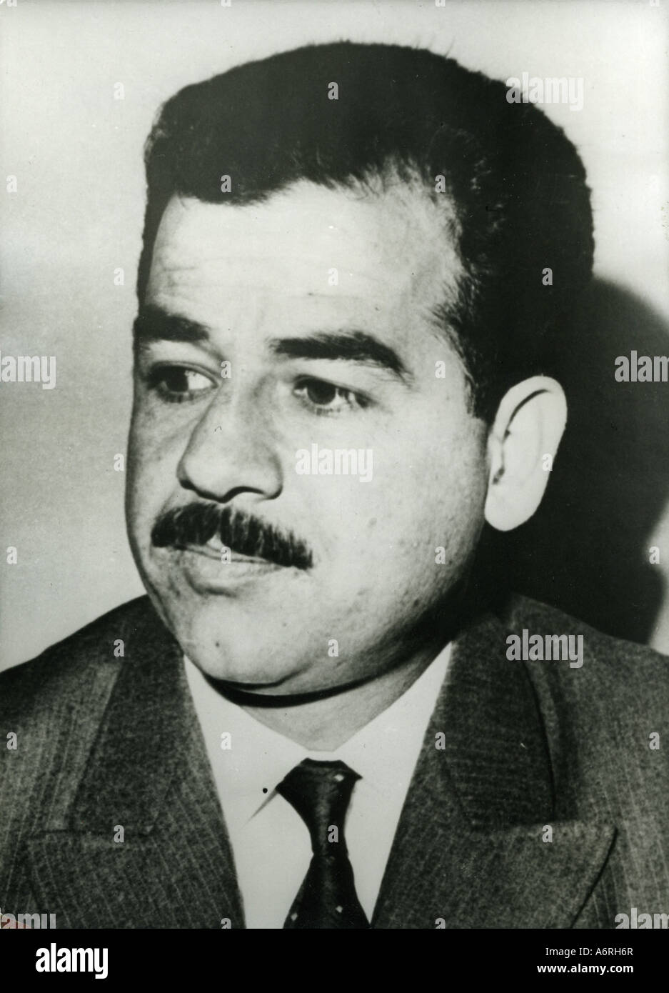 Hussein, Saddam, 28.4.1937 - 30.12.2006, irakischer Politiker, (Baath-Partei), Porträt, ca. 1970, (Geburtsname: Saddam Hussein Abd Stockfoto