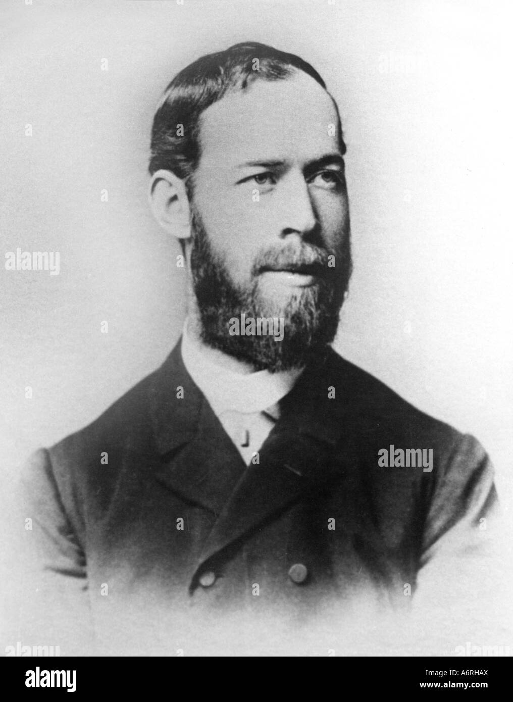 Hertz, Heinrich, 22.2.1875 - 1,1,1894, deutscher Arzt, Porträt, 19. Jahrhundert, elektromagnetische Strahlung, Wissenschaft, Wissenschaftler, Stockfoto