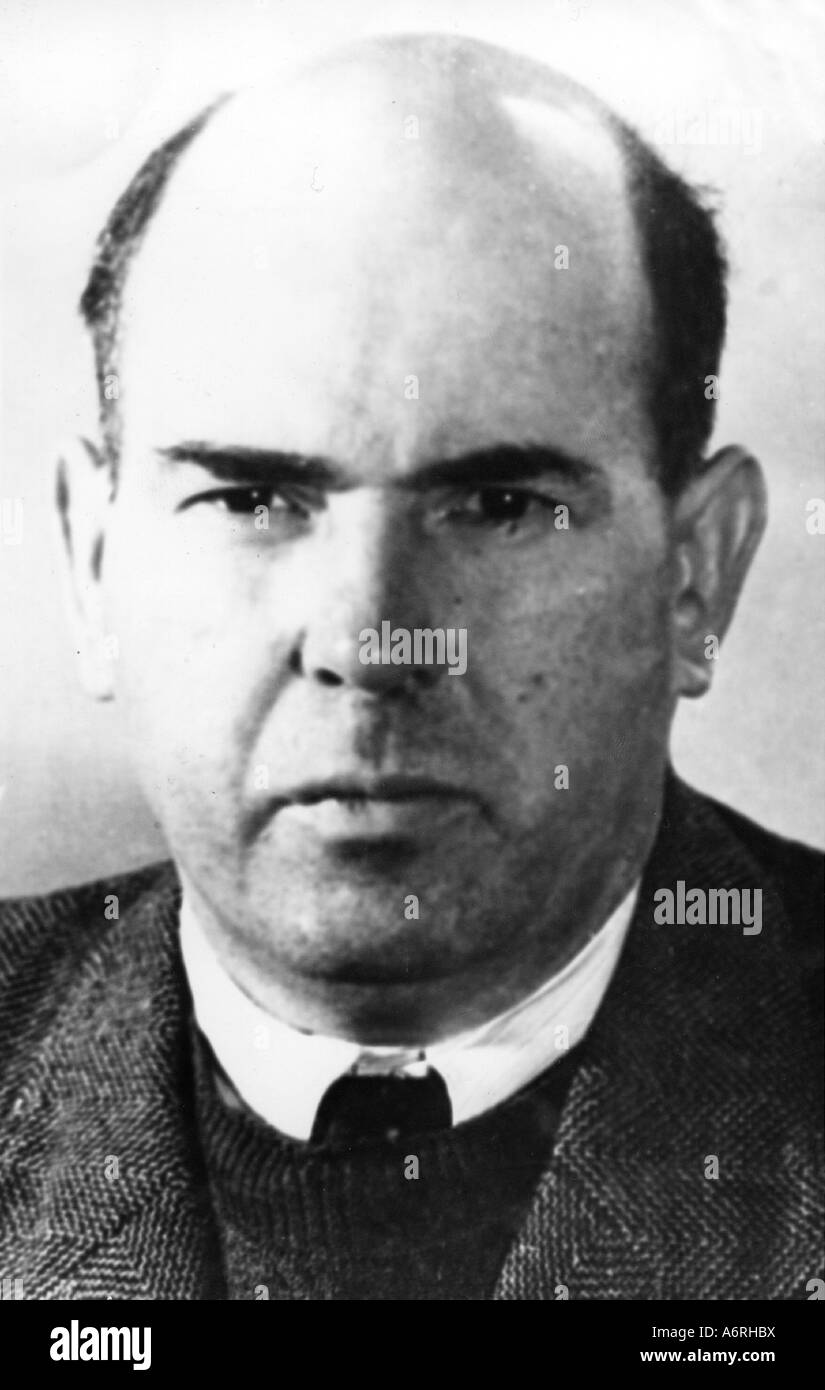 Wollweber, Ernst, 18.10.1898 - 3.5.1967, deutscher Politiker (SED), Minister für Staatssicherheit der Deutschen Demokratischen Republik Stockfoto