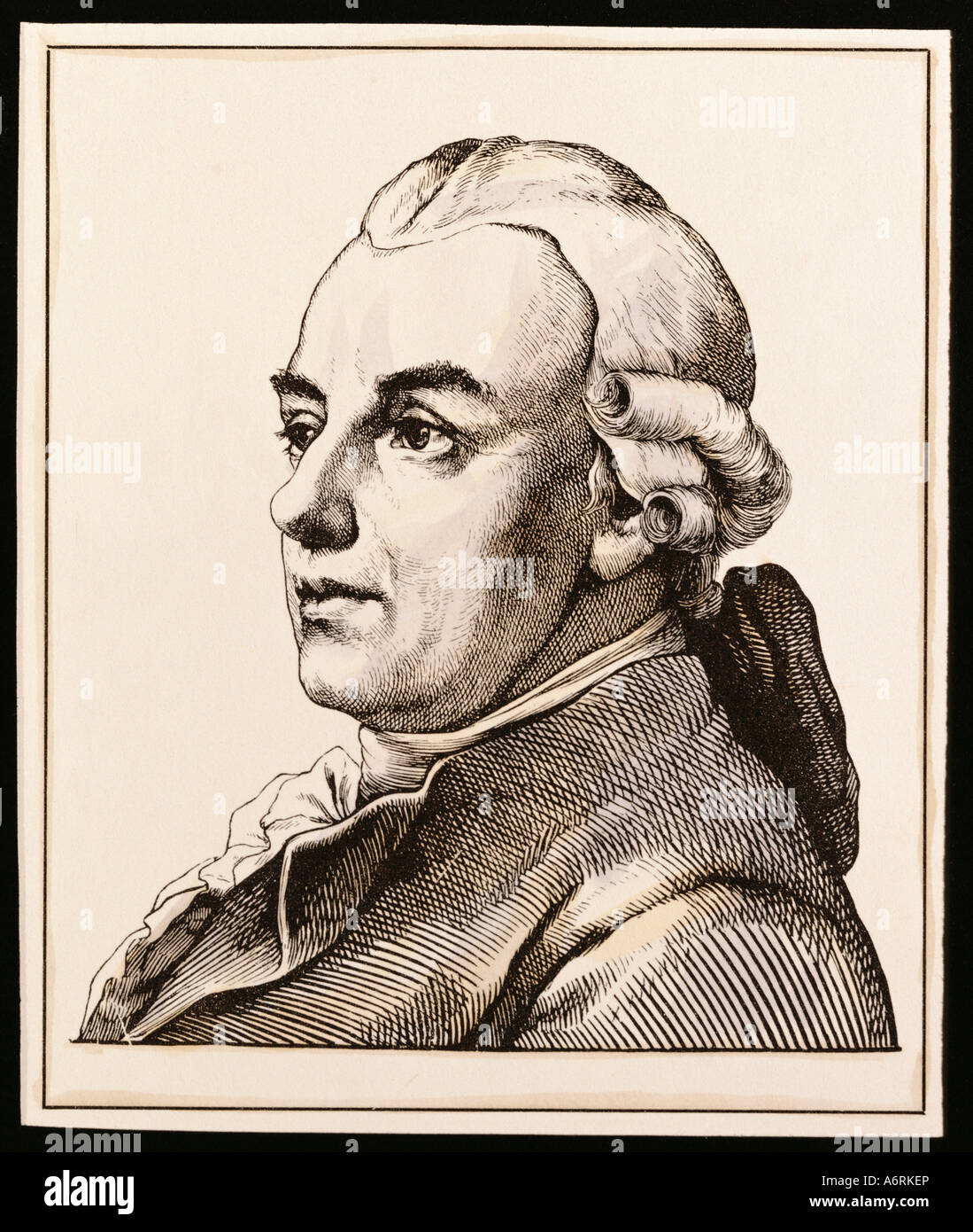 Lessing, Gotthold Ephraim, 22.1.1729 - 15.2.1781, deutscher Autor / Schriftsteller, Porträt, Kupferstich von Hugo Bürkner, 1854, Dichter, Burkn Stockfoto