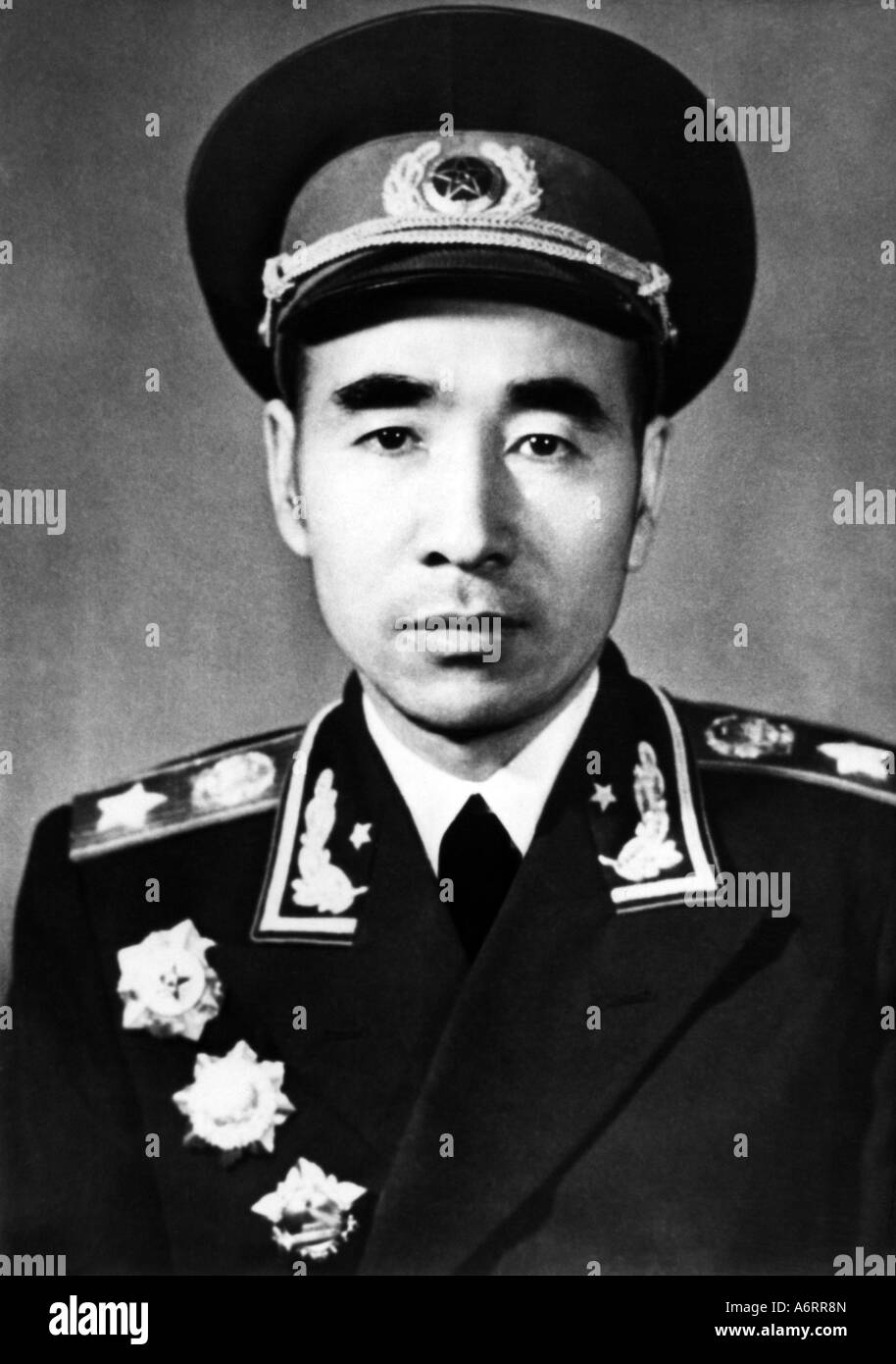 Lin Biao, 5.12.1907 - 13.9.1971, chinesischer General und Politiker, Porträt, 1950er Jahre, 50er Jahre, Marschall, Sekretärin der Verteidigung 1959 - 1971 Stockfoto