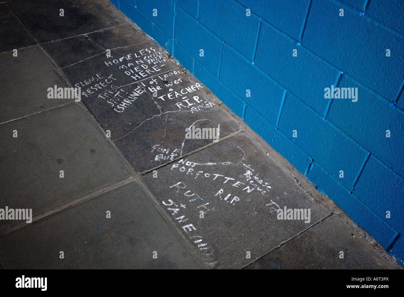 Denkmal für Obdachlose. Waterloo, London, England, UK Stockfoto