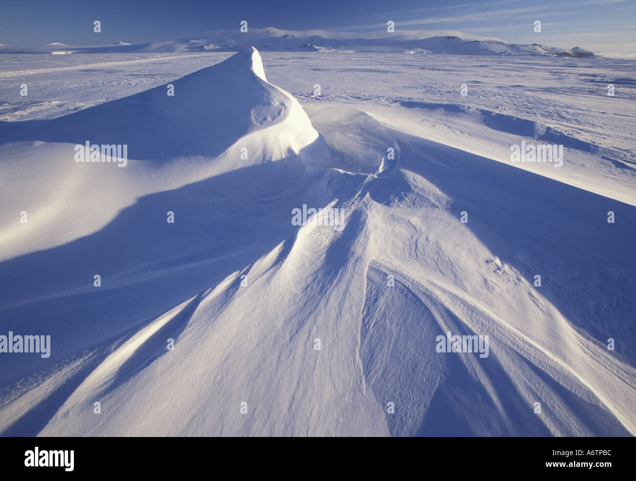 Antarktis, McMurdo-Sund, Wind geformten Schnee Stockfoto Antarktis, McMurdo-Sund, Wind geformten Schnee Stockfoto