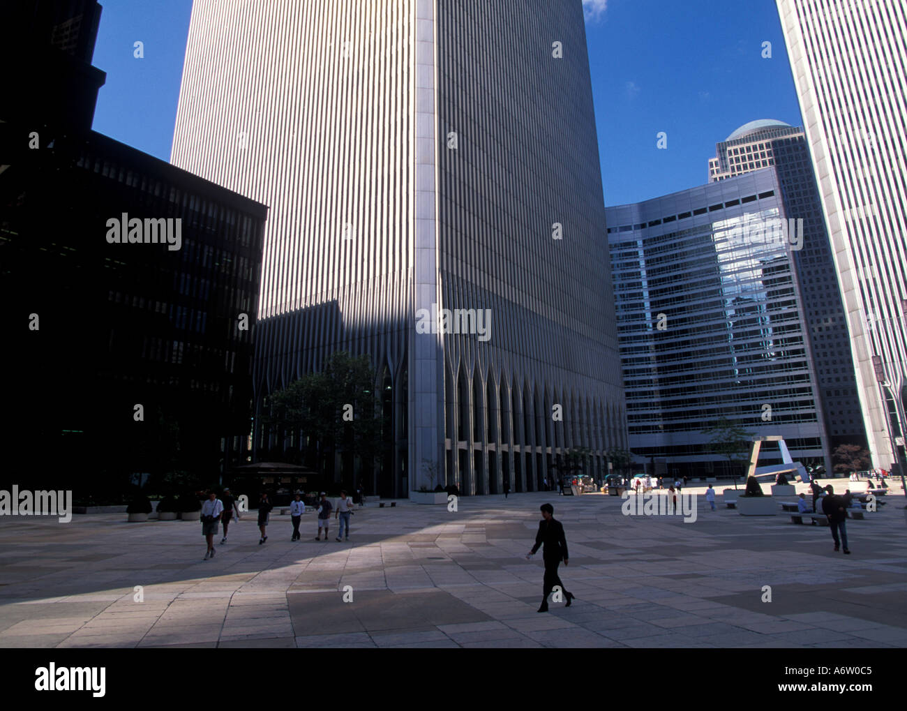 USA. World Trade Center vor 2001. New York Stockfoto